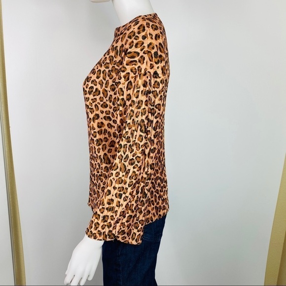 ZARA  S Animal Print Blouse - Picture 4 of 8